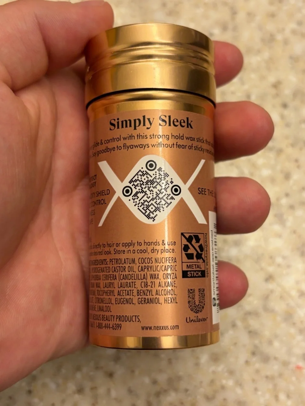 Nexxus Slick Stick Strong Hold Hair Wax Stick - 2.33 oz